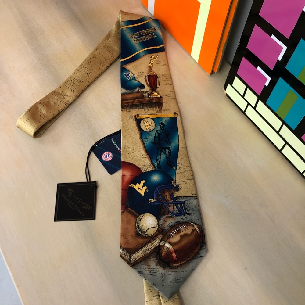 NWT West Virginia University Tie